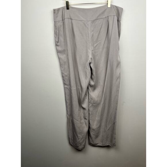 NWT Eileen Fisher Tan Twill Tencel Pants - size Large - Picture 1 of 3